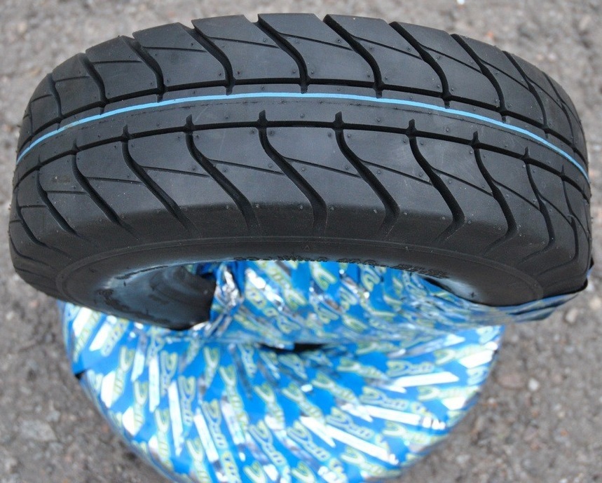 Бескамерная покрышка производства Deli Tire размер 130/90-6 - Зображення 2