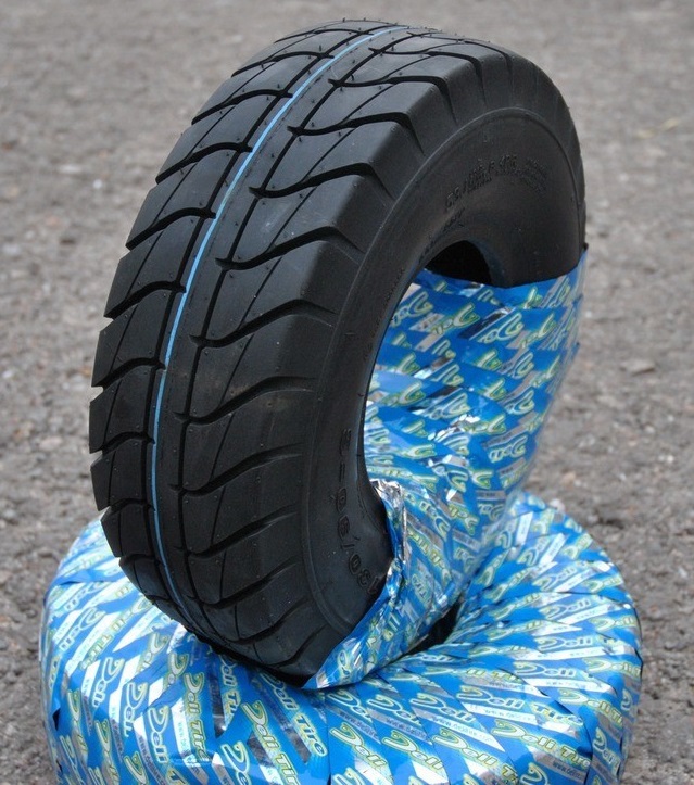 Бескамерная покрышка производства Deli Tire размер 130/90-6 - Зображення 7