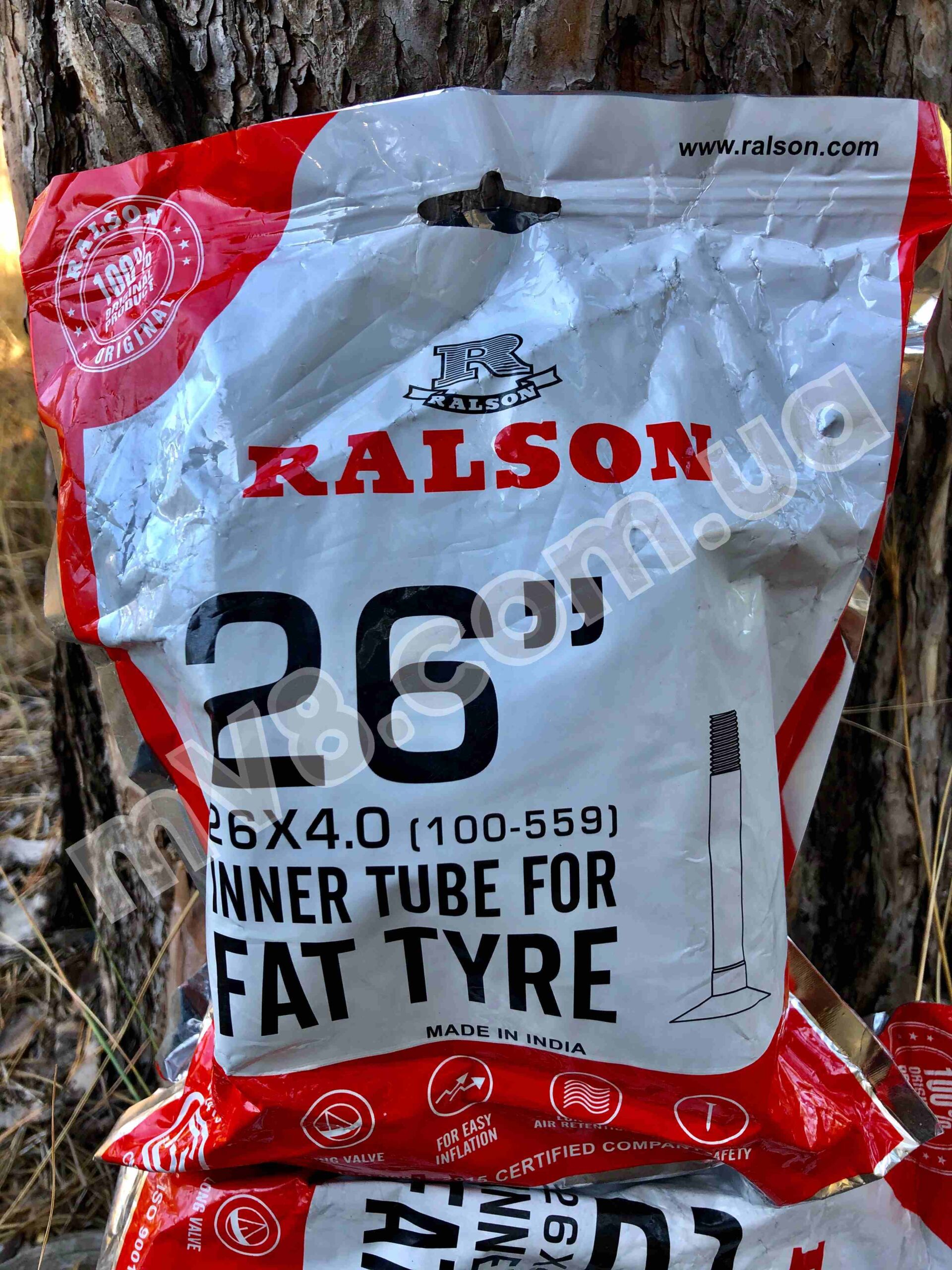 Камера для фетбайка fatbike посилена Ralson AV48 (Е-bike) 26х4.0
