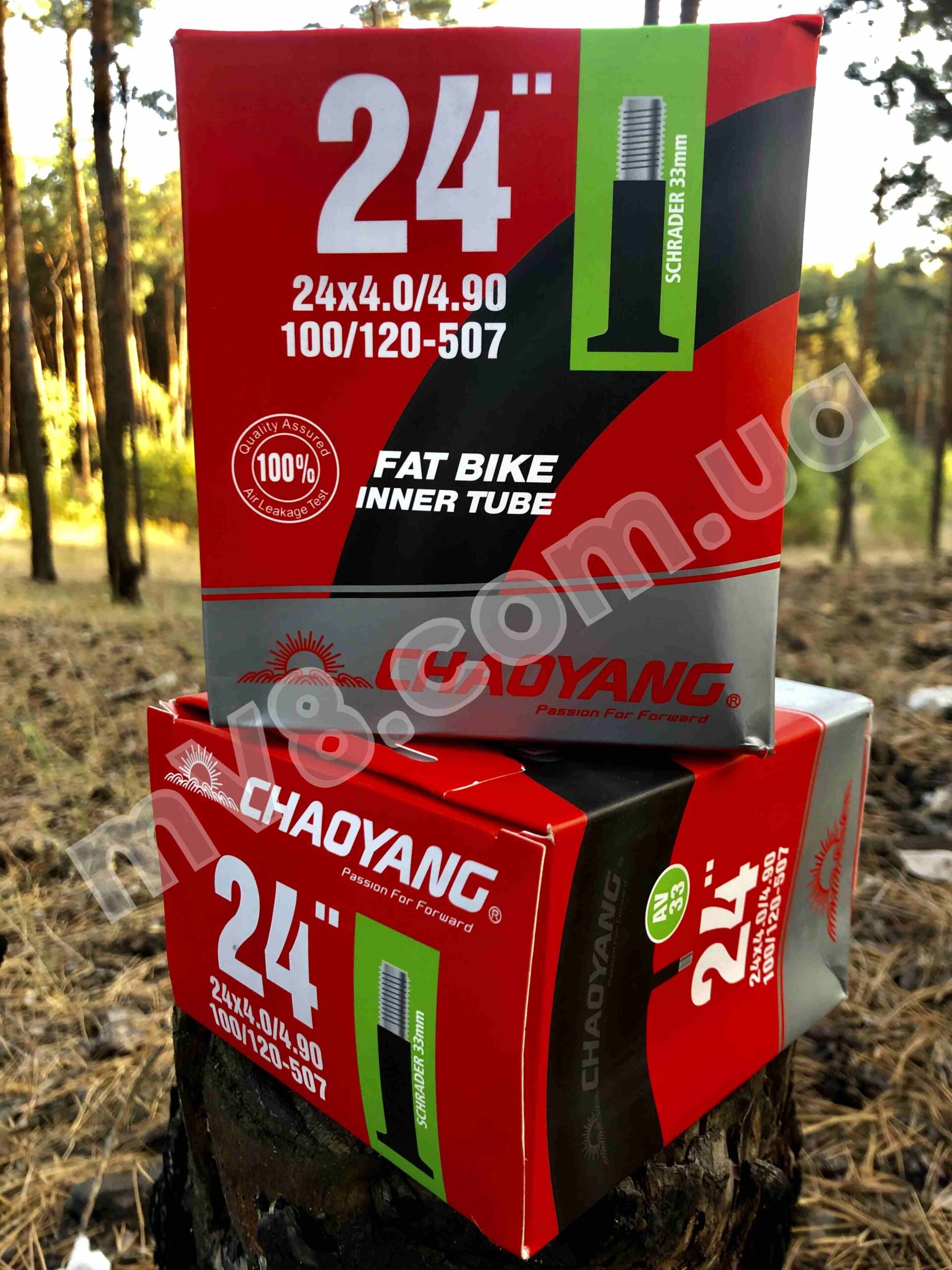 Камера для фетбайку fatbike ChaoYang AV33 24х4.0/4.9 - Зображення 2