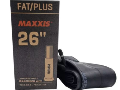 Камера Maxxis FAT/Plus AV (schrader) L48mm Посилена 26х3.0-5.0 (76/127-559)